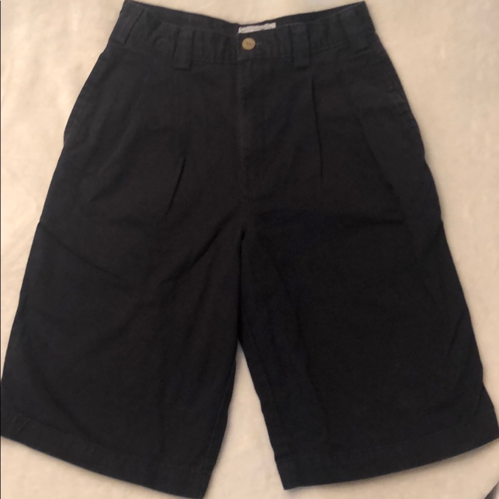 Navy blue cotton shorts